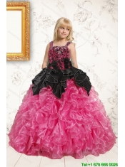 Exclusive Pink Flower Girl Dress with Beading and Ruffles