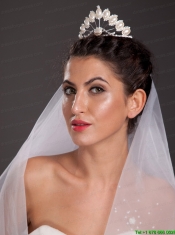 Exclusive Tiara With Beading and Pearl  Decorate