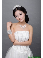 Exquisite Alloy With Rhinestone Pearl Ladies' Jewelry Sets