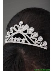 Exquisite Tiara and Necklace in Alloy and Rhinestone