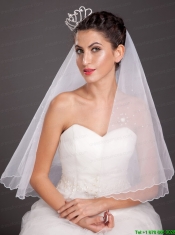 Fashionable Half Moon Shaped Tiara With Rhinestone Accents