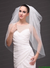 Four-tier Tulle Wedding Veil With Cut Edge