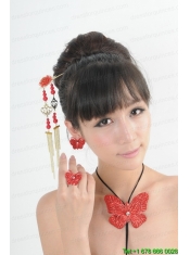 Gorgeous Red Vintage Style Alloy Ladies' Jewelry Sets