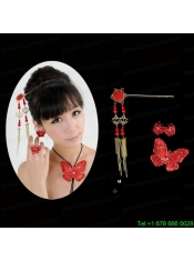 Gorgeous Red Vintage Style Alloy Ladies' Jewelry Sets