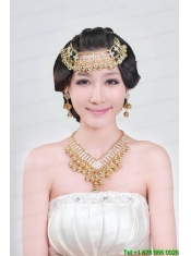 Gorgeous Vintage Style Alloy Silver And Gold Ladies' Jewelry Sets