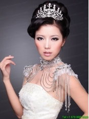 High Quality Alloy With Crystal Ladies' Tiara and Necklace