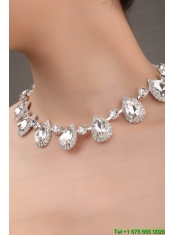 High-quality Rhinestone Dignified Ladies' Necklace and Tiara