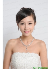 Imitation Pearl Wedding Jewelry sets in Silver on Sale
