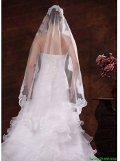 Lace Appliques Tulle Graceful Wedding Veil
