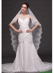 Lace Popular Tulle Bridal Veil For Wedding