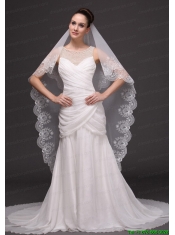 Lace Popular Tulle Bridal Veil For Wedding