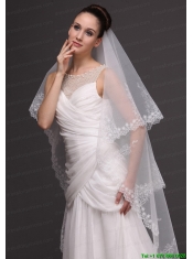 Lace Tulle Classic Bridal Veil For Wedding