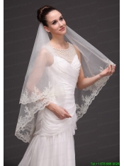 Lace Tulle Discount Bridal Veils For Wedding