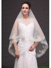 Lace Tulle Discount Bridal Veils For Wedding