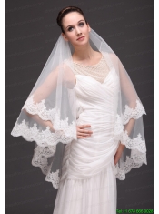Lace With Three-tier For Modest Wedding