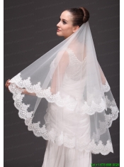Lace With Three-tier For Modest Wedding