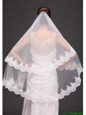 Lace With Three-tier For Modest Wedding
