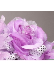 Lavender Organza Rhinestone Wedding Fascinators