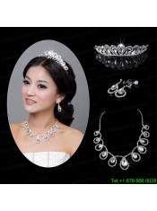 Luxurious Alloy With Rhinestone Crystal Ladies' Jewelry Sets