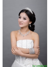 Luxurious Alloy With Rhinestone Crystal Ladies' Jewelry Sets