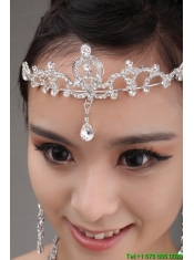 Luxurious Crown and Necklace in Rhinestone and Alloy