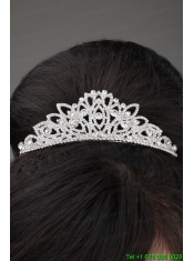 Luxurious Rhinestone and Alloy Dignified Ladies' Tiara and Necklace