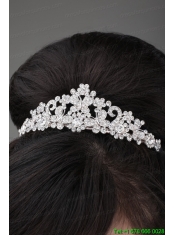 Multi Color Alloy Crystal Jewelry Set Including Necklace and Tiara