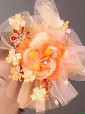 Net Yarn Briadl Hat Beaded Special Occasion Fascinators