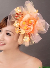 Net Yarn Briadl Hat Beaded Special Occasion Fascinators