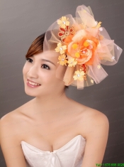 Net Yarn Briadl Hat Beaded Special Occasion Fascinators