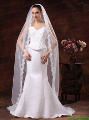 One-tier Tulle Cathedral Veil For Wedding