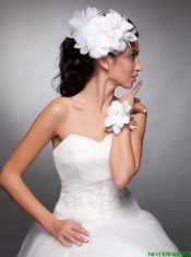 Organza Beading Headpieces Taffeta Bridal Wrist Corsage