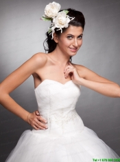 Pretty Headpieces Taffeta Hand Made Flowers