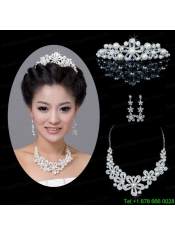 Splendid Alloy With Rhinestone Pearl Ladies' Jewelry Sets