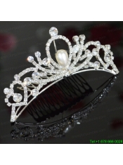 The Most Popular Tiara With Rhinestone And Imitation Pearl