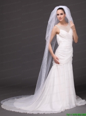 Three-tier and Embroidery Bridal Veils For Wedding