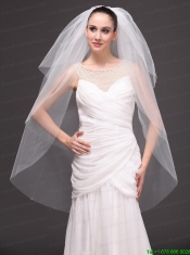Three-tier Tulle Drop Veil For Wedding On Sale