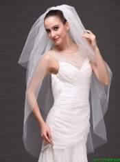 Three-tier Tulle Drop Veil For Wedding On Sale