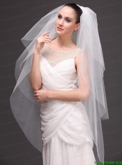 Three-tier Tulle Drop Veil For Wedding On Sale