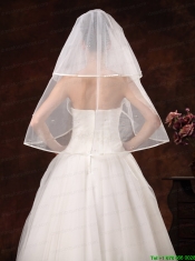 Two Layers Tulle Elbow Length Popular Wedding Veil