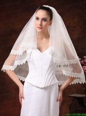 Two-tier Lace Edge And Tulle For Wedding