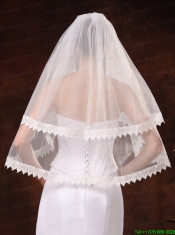 Two-tier Lace Edge And Tulle For Wedding