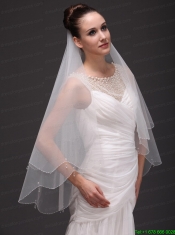Two-tier Tulle Drop Veil For Wedding