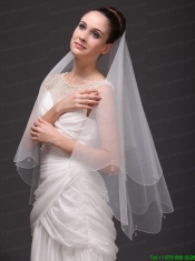 Two-tier Tulle Drop Veil For Wedding