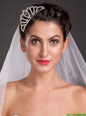 Vintage Style Alloy Tiara With Crystal Decorates