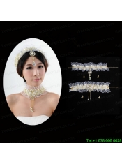 Vintage Style Marvelous Pear Jewelry Set Necklace And Headpiece
