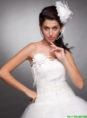 White Beaded Hand Made Flowers Headpieces And Corsage