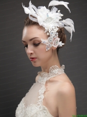 Artistic Feather Fascinators With Crystal Adorned Flower
