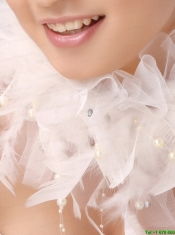 Beautiful Feather Flower Imitation Pearls Fascinators