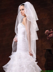 Beautiful Four-tier Organza Wedding Veil